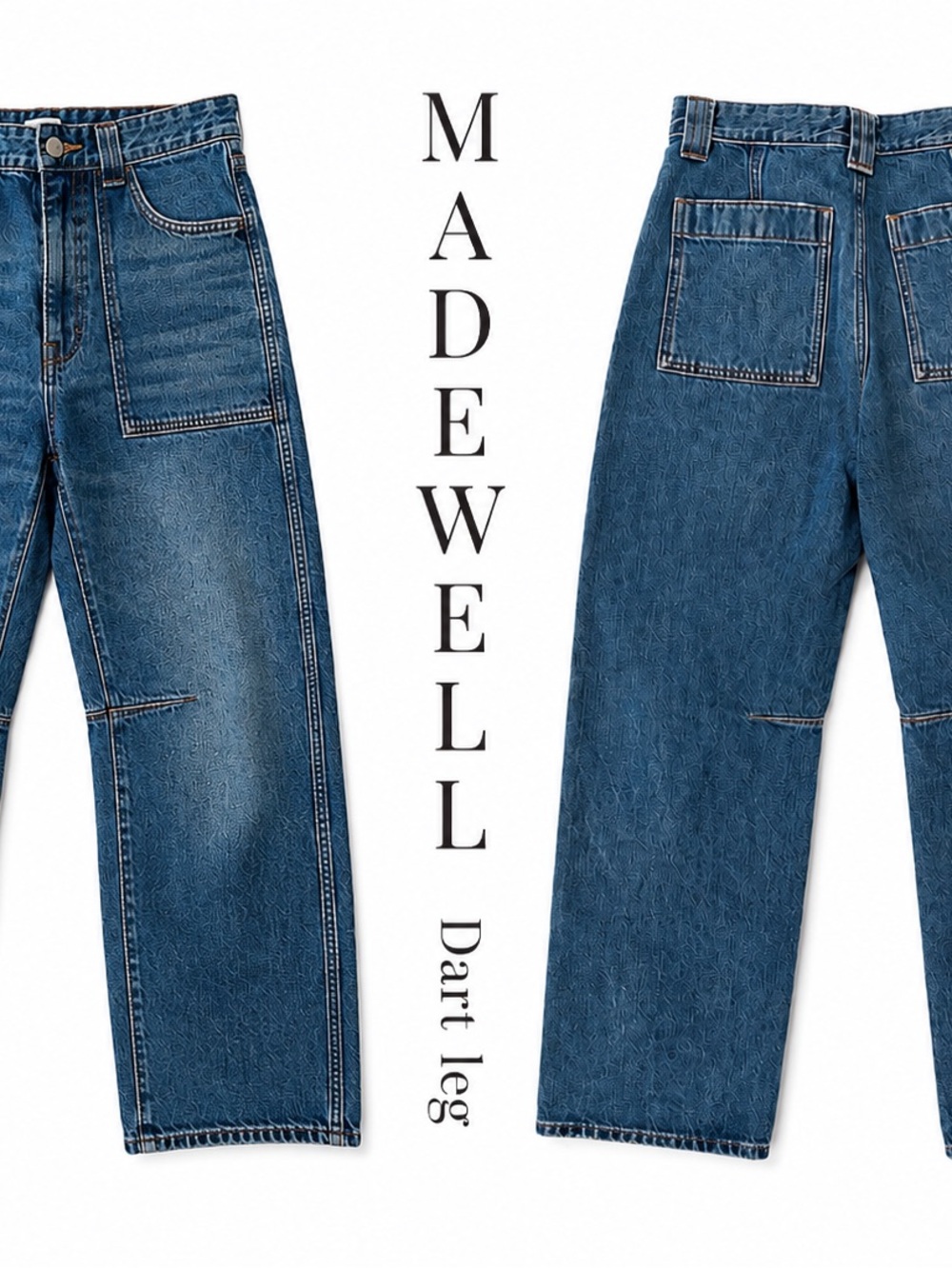 Madewell Darted Barrel Leg Jean Button Fly 25